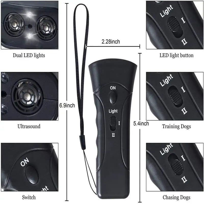 Powerful Ultrasonic Dog Repeller & Anti-Bark Trainer - Daisy's Amazing Deals