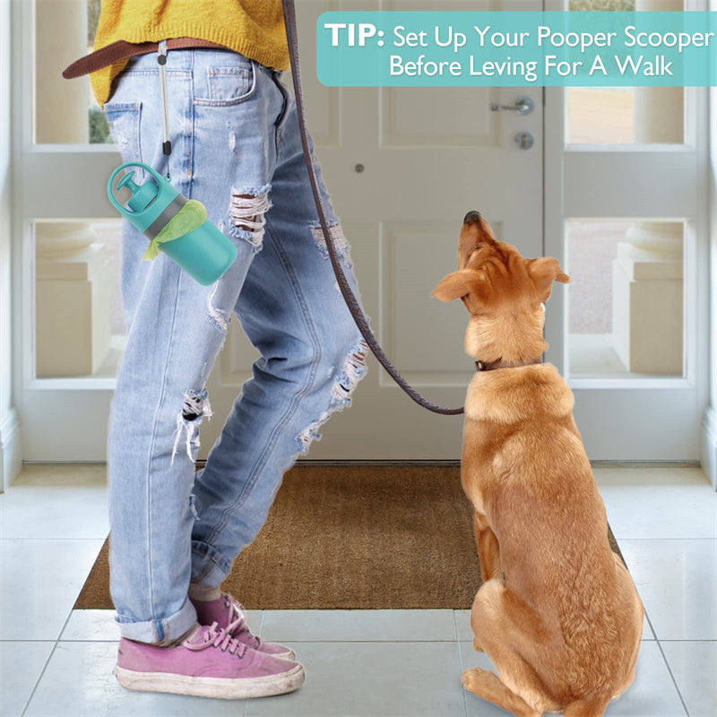 Lightweight Dog Pooper Scooper With Built-in Poop Bag Dispenser - Daisy's Amazing Deals