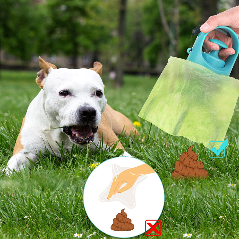 Lightweight Dog Pooper Scooper With Built-in Poop Bag Dispenser - Daisy's Amazing Deals